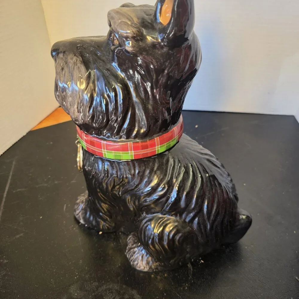 Jeffery Banks David’s Cookies Cookie Jar Scottish Terrier 12” Y4